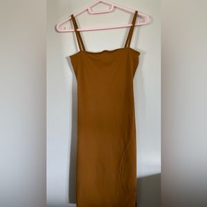 Amber & Burgundy strap sleeveless dress - Girl small size